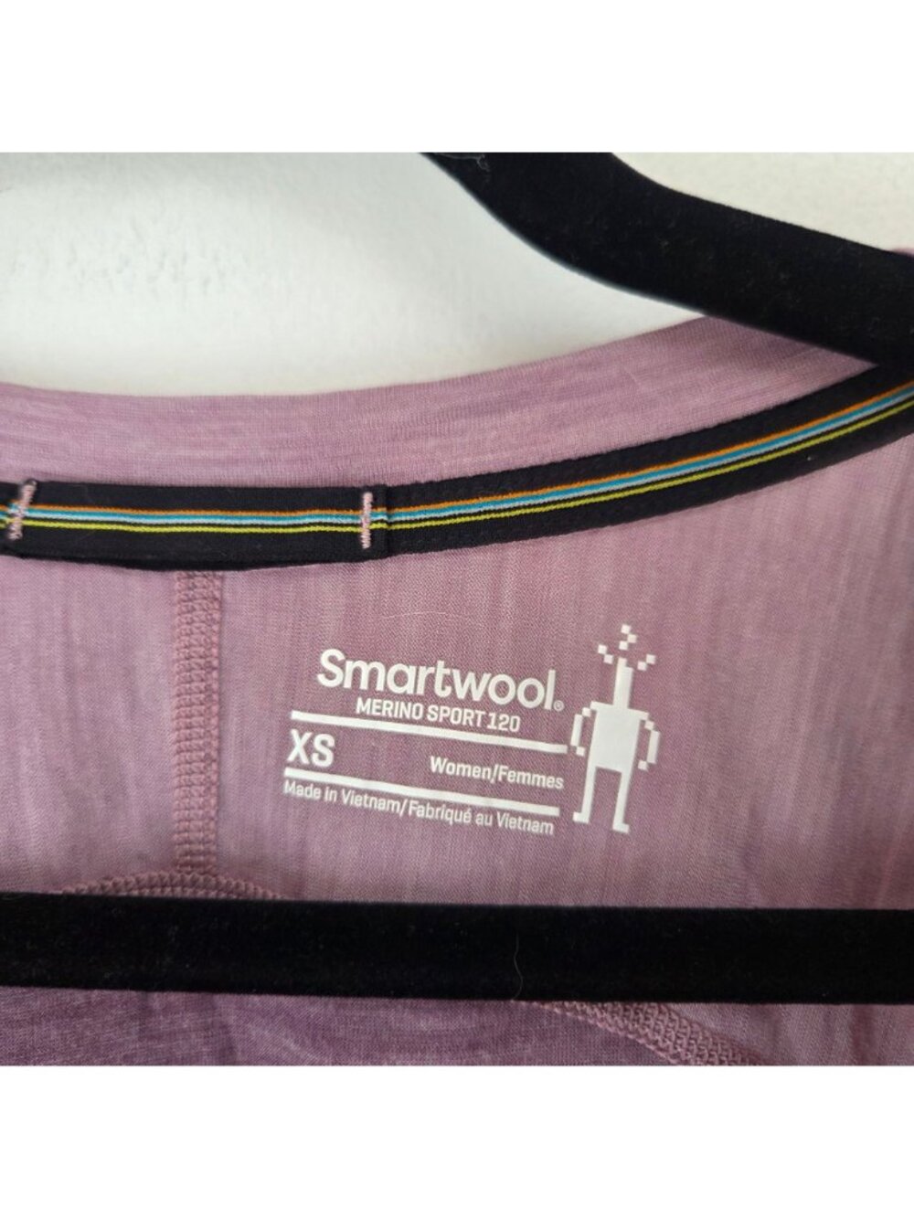 Smartwool Merino Sport 120 Purple Short Sleeve Shirt Tee Hiking Women's XS - Picture 5 of 7